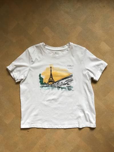 Áo Thun Unisex Họa Tiết Paris